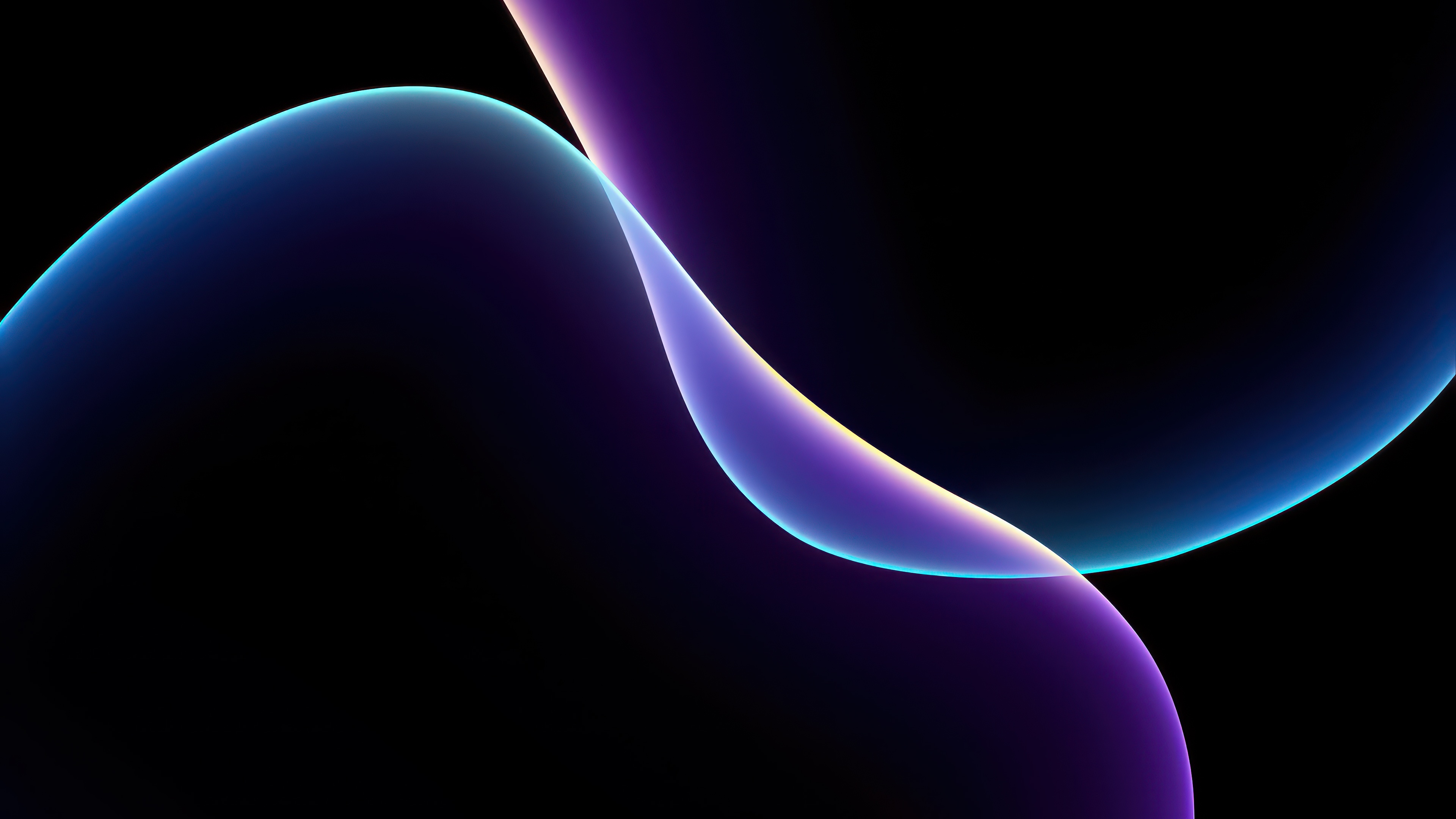 Abstract curves in blue and purple